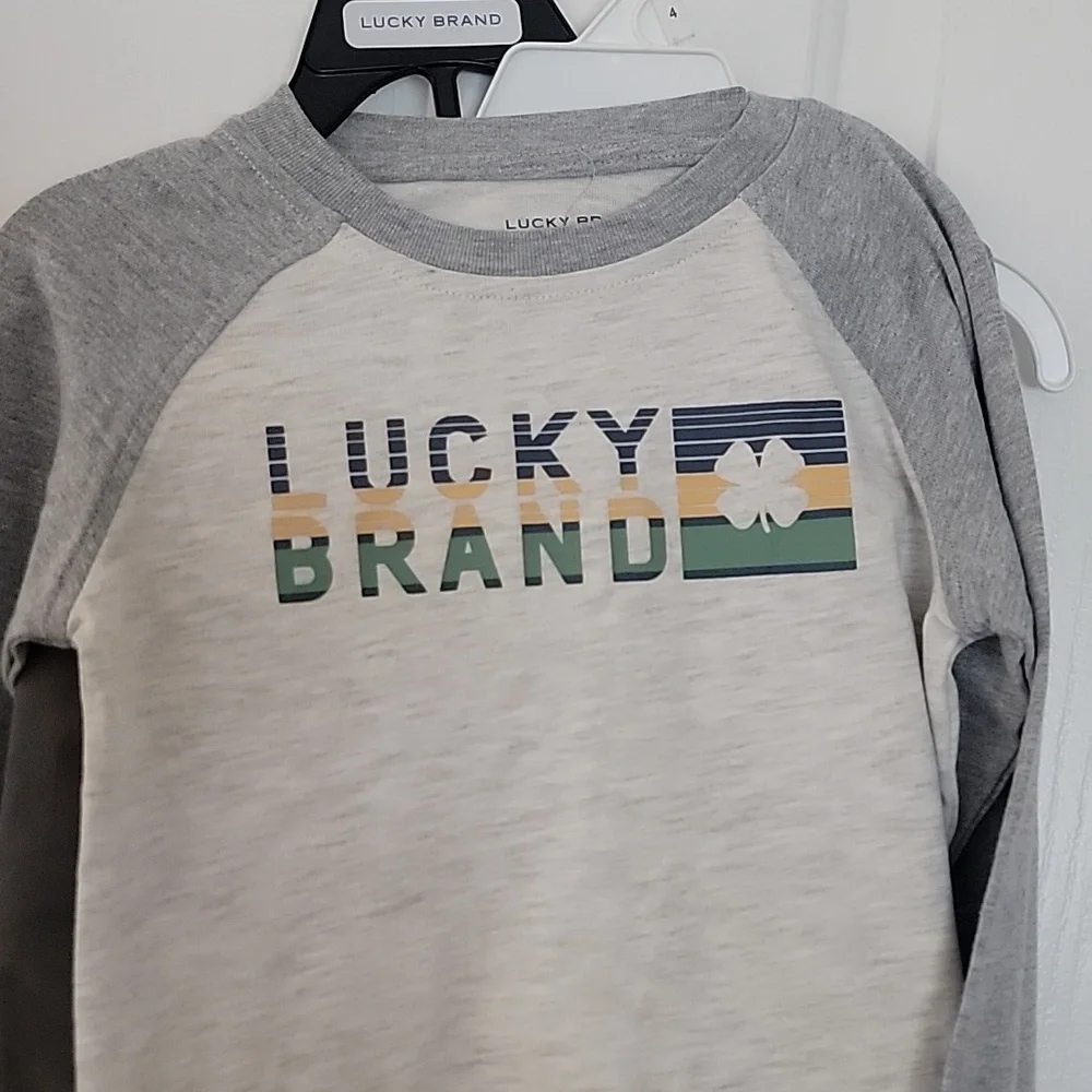 Lucky Brand Kids' Gray and Green Outfit 4T 4 Toddler New